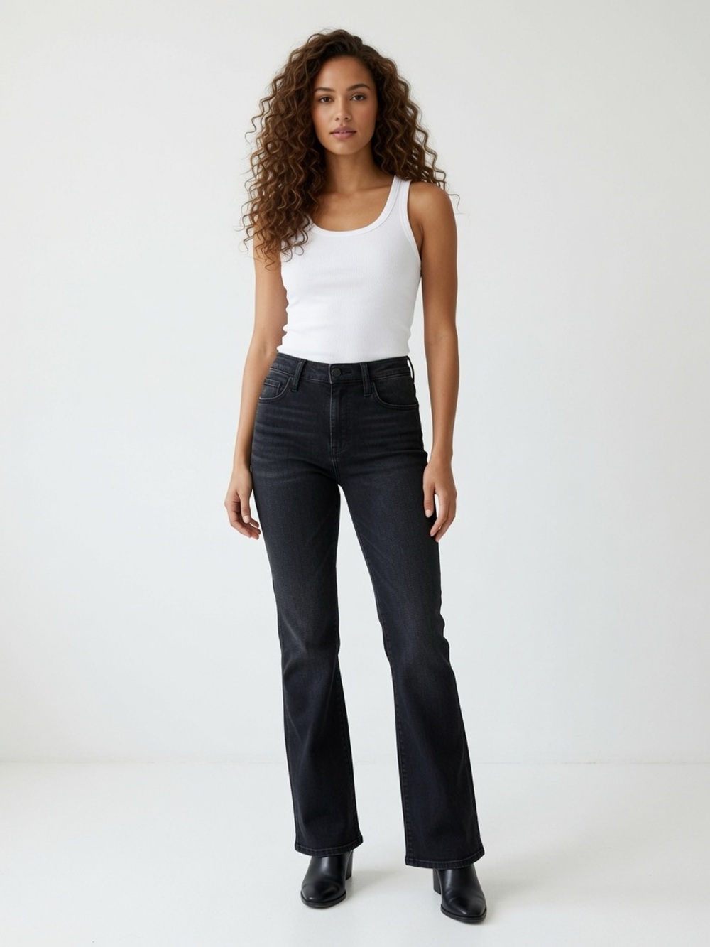 Madewell Roadtripper Skinny Flare Black Women’s Petite Jeans Size W30"